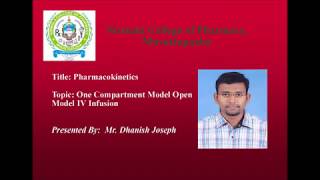 One Compartment Open Model IV Infusion Derivation [upl. by Annail]