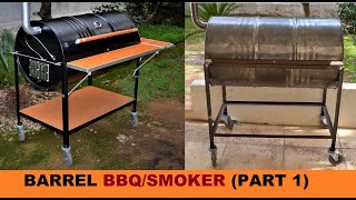 HOW TO BUILD A BARREL BBQSMOKER PART 1 [upl. by Bunder]