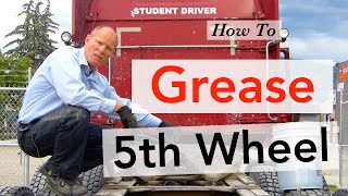 How to Grease 5th Wheel  Trucking Smart [upl. by Amieva]