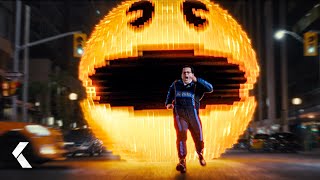 PacMan Goes Mad and Attacks the City  Pixels  Adam Sandler Kevin James [upl. by Jeanelle82]