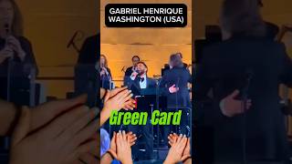 GABRIEL HENRIQUE SING THE National Anthem Of UNITE STATES IN WASHINGTON DC  BEST OF US 🇧🇷 [upl. by Cleodell]