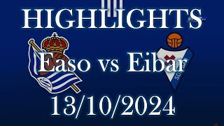 HILIGHTS  Easo Real Sociedad Juvenil B vs SD Eibar sub19 B  Liga Nacional J6 13102024 [upl. by Anahcar]