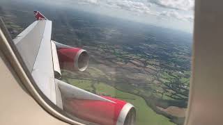 Virgin Atlantic 747400 Takeoff Gatwick 2019 [upl. by Lemaj854]