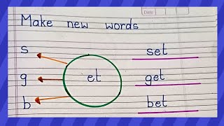 three letter words study with activity fun activity vowel and consonant make new words [upl. by Lisa]