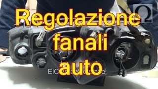 Tutorial regolazione fari auto  esempio su fiat punto mk2 188 [upl. by Farand]