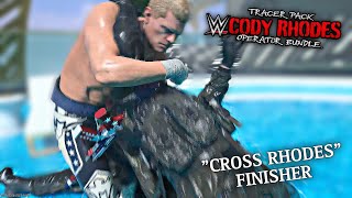 “Cross Rhodes” Finishing Move Showcase  Cody Rhodes Operator Bundle  WWE x COD MW3 Season 5 [upl. by Terina]