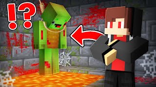 JJ DARK kidnapped Mikey in Minecraft Challenge  Maizen JJ and Mikey [upl. by Maybelle]