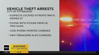 Police announce arrests in string of vehicle thefts [upl. by Leihcim]