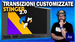 Come fare una transizione PERSONALIZZATA da 0 con After Effect STINGER  TUTORIAL ITA [upl. by Barmen]