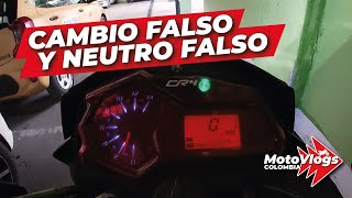 AKT CR4  solución al CAMBIO FANTASMA o NEUTRO FALSO en esta MOTO [upl. by Jacobsen]