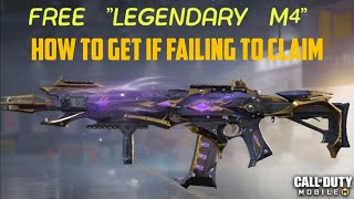 COD MOBILE M4 BLACK GOLD ROYAL LEGENDARY WEAPON SKIN HOW TO GET IT IF FAILINGcodmobile codm [upl. by Newby]