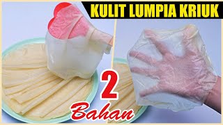 CUMA 2 BAHAN KRIUK LENTUR ANTI SOBEK  KULIT LUMPIA KULIT PISCOK KULIT KULIT MARTABAK TELUR DLL [upl. by Enelra]