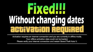 How to Fix Offline Activation Error without changing dates 2017  Gta 5 [upl. by Nhguaved]