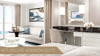 Regent Seven Seas Grandeur  Aft Deluxe Veranda Suite Full Walkthrough Tour amp Review  4K [upl. by Modeerf963]