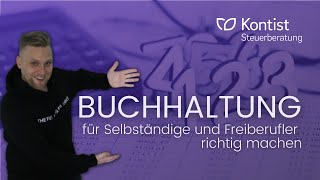 Buchhaltung für Selbstständige  Buchhaltung einfach erklärt  Webinaraufzeichnung [upl. by Ahsinna528]