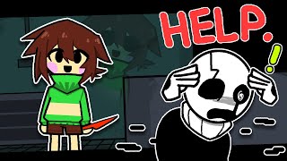 Chara tracks down Gaster  Undertale Animation [upl. by Gierk]