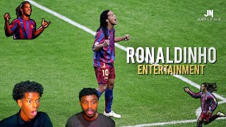 NEW FAN Ronaldinho footballs greatest entertainment REACTION [upl. by Arrimat92]