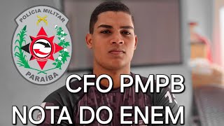 😱Saiu Edital CFO PMPB nota pelo Enem😲 [upl. by Peih719]