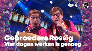 Gebroeders Rossig  Vier dagen werken is genoeg  Sterren NL Carnaval 2024 [upl. by Solhcin]