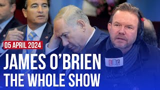 Netanyahus allies are pleading with him to stop  James OBrien  The Whole Show [upl. by Sarah]