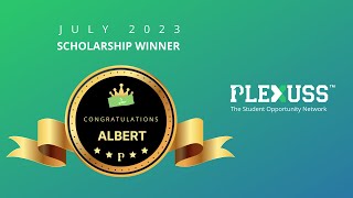 Plexuss Scholarships July 2023 Winner [upl. by Reisch496]