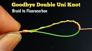 Combination knots for tying braid to fluorocarbon that anglers should know Stronger than double Uni [upl. by Buatti577]