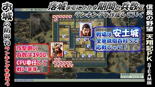 お城の防衛力ランキングを作ろう！「安土城篇」 信長の野望 天翔記 steam版 [upl. by Ruvolo]