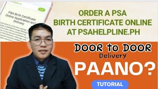 PSA BIRTH CERTIFICATE  PAANO MAG ORDER ONLINE STEP BY STEP  TUTORIAL  Marlowe Vicoy [upl. by Aennil]