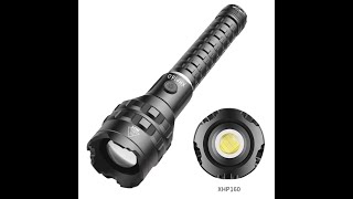 LED Flashlight Typec USB Torch IPX4 Waterproof Telescopic Zoom Lantern 5 Modes Lamp Camping Outdoor [upl. by Ennyrb]