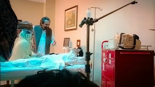 Akhara Episode 33  Feroze Khan Behind The scenes Shooting Hospital waseem abbas [upl. by Diskson682]