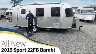 2019 Airstream Sport 22FB Bambi Walk Through Small Light Tiny Size Travel Trailer [upl. by Llecram716]