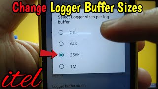 How to enable or disable logger buffer sizes on itel S15  Debugging  Developer Options [upl. by Chapel]