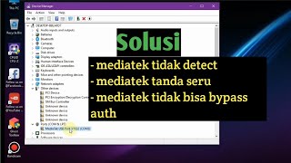 Driver Mediatek Tidak Terdeteksi  Driver Mediatek Tanda Seru Kuning [upl. by Bashuk]