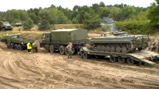 3 Tatra 813 und 815 ziehen BMP auf Tieflader Tag der TechnikShow Mahlwinkel 2012 [upl. by Kristina]