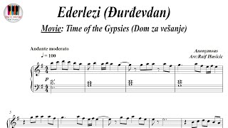 Ederlezi ÄurÄ‘evdan Piano Sheet Music Piano Tutorial [upl. by Madanhoj]