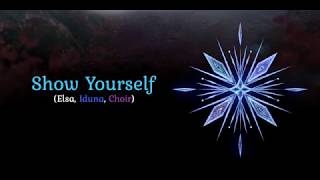 Show Yourself  Frozen 2 Instrumental Karaoke with Iduna and Choir [upl. by Nauqas]