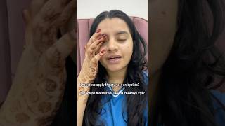 Should I apply moisturiser on eyelids Eyelids pe moisturiser apply krna chaahiye palettebydiya [upl. by Batish]