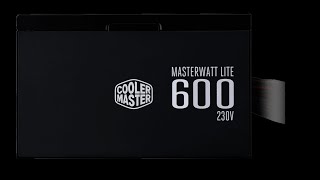 UNBOXING E REVIEW FONTE COOLER MASTER MWE 500W 80 PLUS PC ATIVO FULL RANGE  MUITO BOA [upl. by Arrat251]