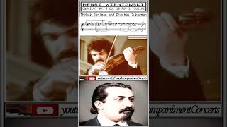 Itzhak Perlman and Pinchas Zukerman Wieniawski caprice no 4 shorts [upl. by Ahsiei]