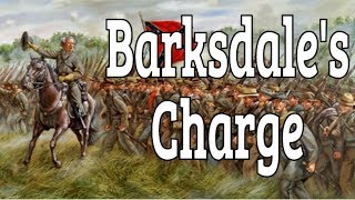 Barksdales Charge at Gettysburg  Animated Battle Map [upl. by Lumpkin]