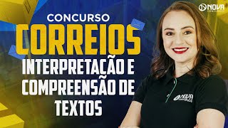 Concurso Correios Nível Médio 2024 Compreensão e Interpretação de Textos [upl. by Kristien939]