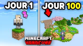 Jai Survécu 100 Jours sur 1 SEUL BLOC en Hardcore sur Minecraft   FILM [upl. by Uyerta]