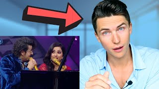 Vocal Coach Reacts Shreya Ghoshal amp Sonu Nigams Legendary Performance on Indian Idol [upl. by Enohs]