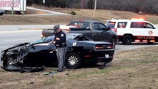 Car accident on Wade Hampton Blvd in Taylors [upl. by Iv]