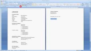 Lebenslauf  Beispiel für das Erstellen eines einfachen Lebenslaufes [upl. by Blessington]