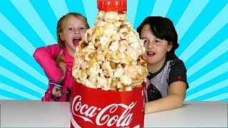 DIY Bouteille de COCA en bonbon POP CORN [upl. by Marsiella628]