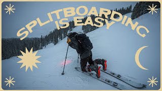 How to splitboard for beginners its easy [upl. by Raynold]