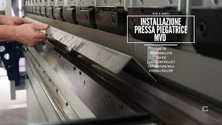 Installazione pressa piegatrice MVD B220 [upl. by Yrrehc]