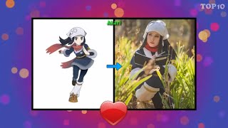 Pokemon Legends Arceus Characters in Real Life  TOP 10 [upl. by Tildi]