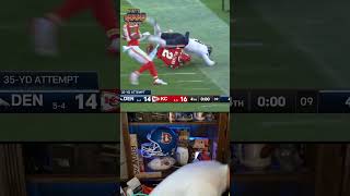 Broncos Fan LOSES IT After Chiefs Block Field Goal nfl Chiefs Broncos kansascitychiefs nfl [upl. by Ailehc]